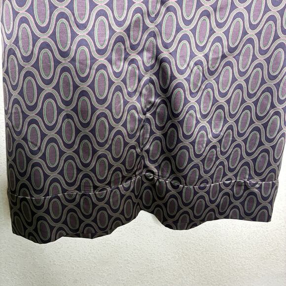 To the Max Cowl Neck Sleeveless V-Back Purple Pocketed Shift Dress S - Picture 7 of 8